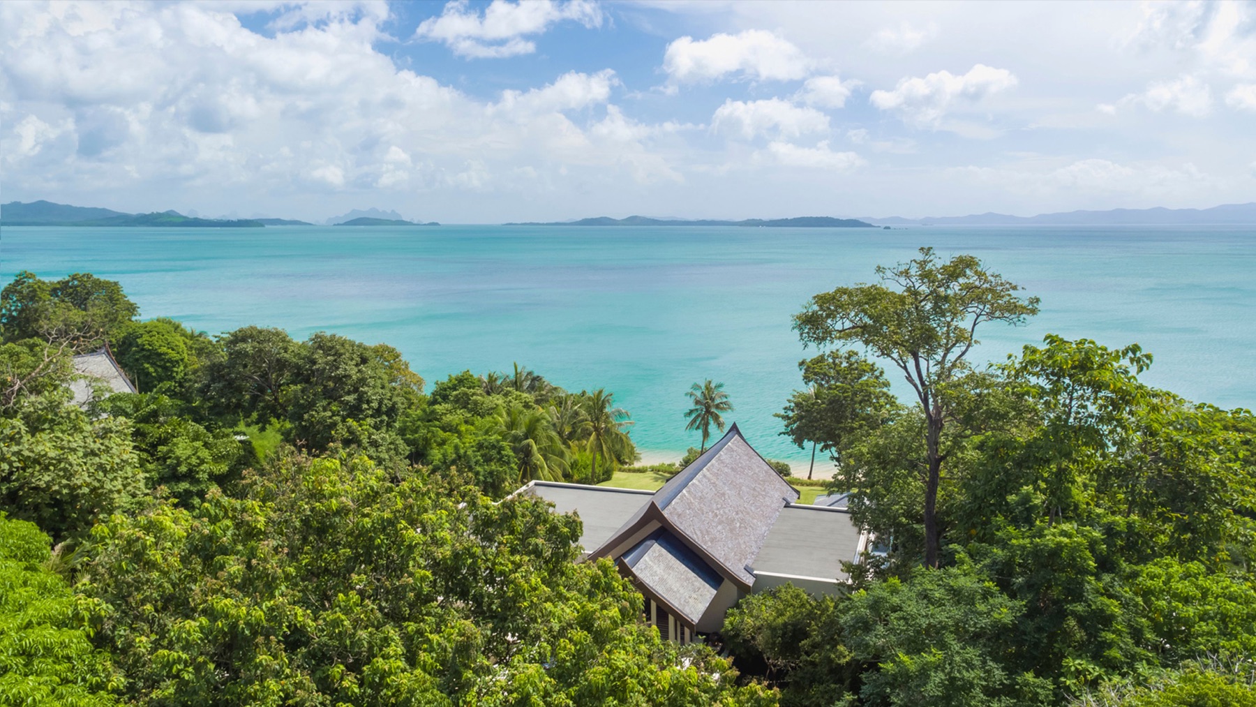 Phang Nga Bay seen above Villa Naam Sawan